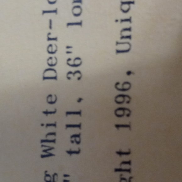 Vintage Big White Deer 38" x 36" Pattern for Wood Yard Art - Picture 3 of 4